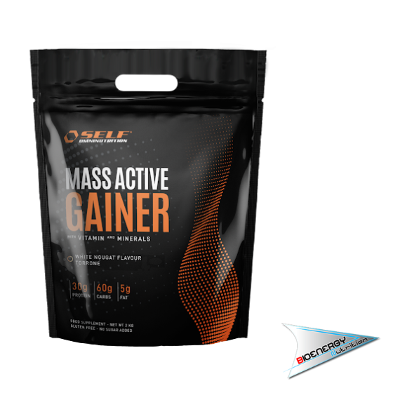 SELF-MASS ACTIVE GAINER   2 Kg White Nougat e Torrone  